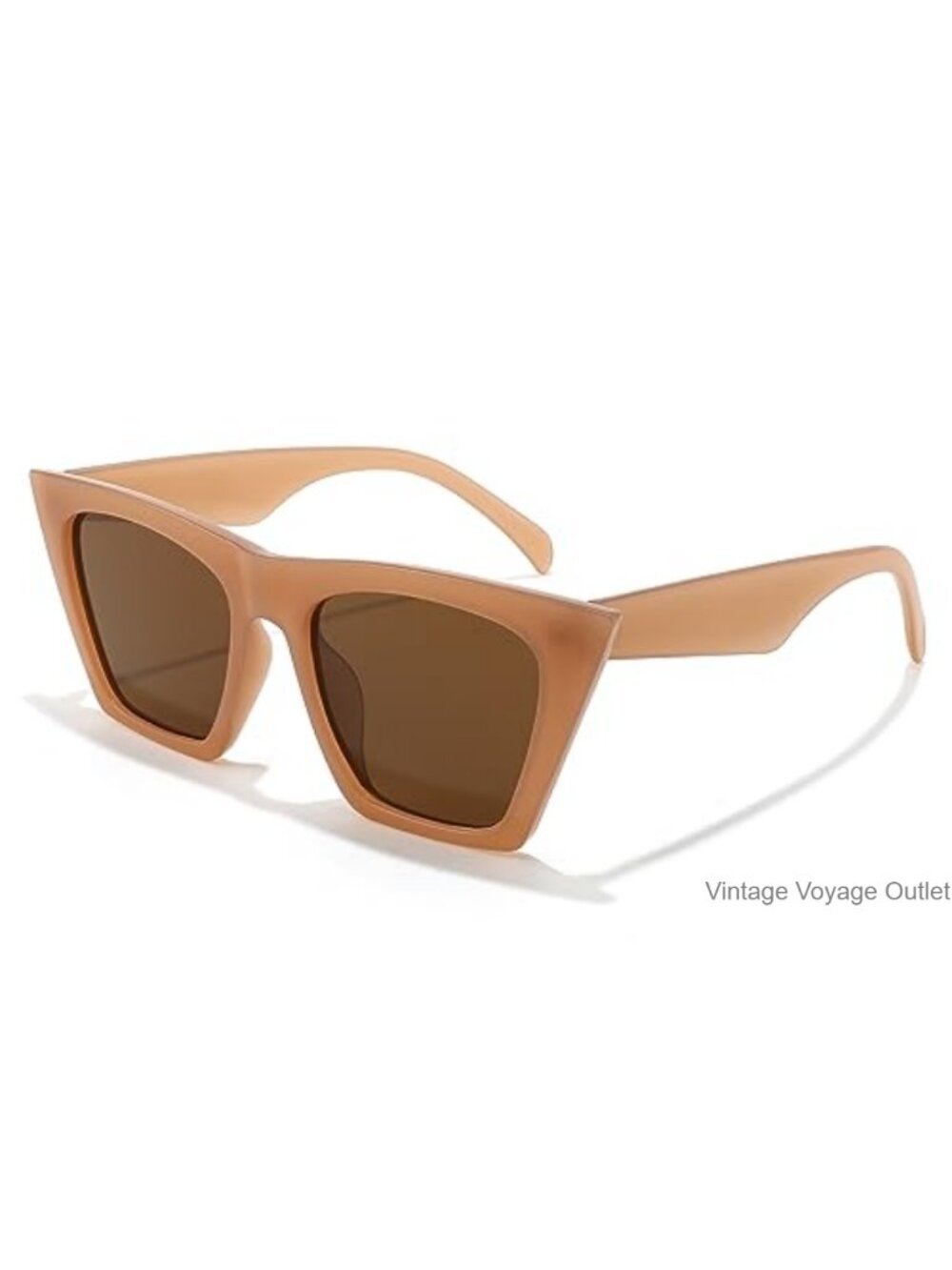 Vintage Square Cat Eye Sunglasses UV400 Acetate Frame Women Trendy